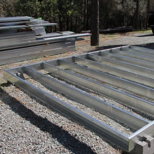 10x10 steel deck frame kit