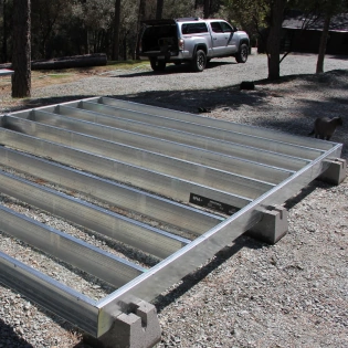 10x12 steel deck frame kit
