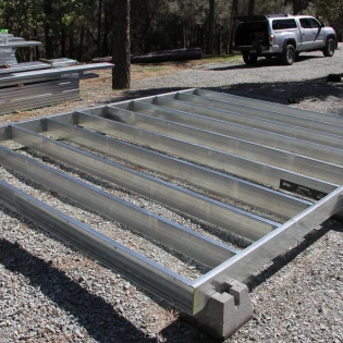 10x16 steel deck frame kit