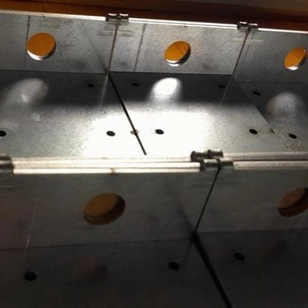 Steel decking material detail